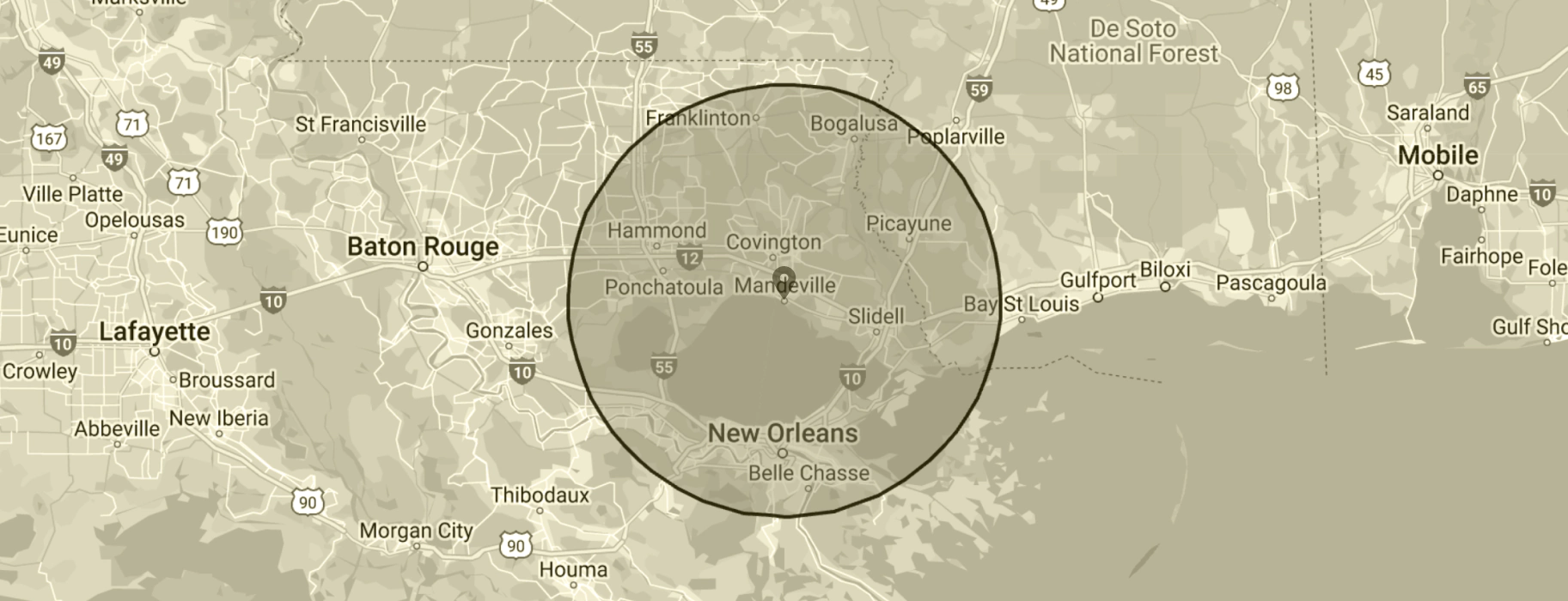 Bayou State Construction LLC map2